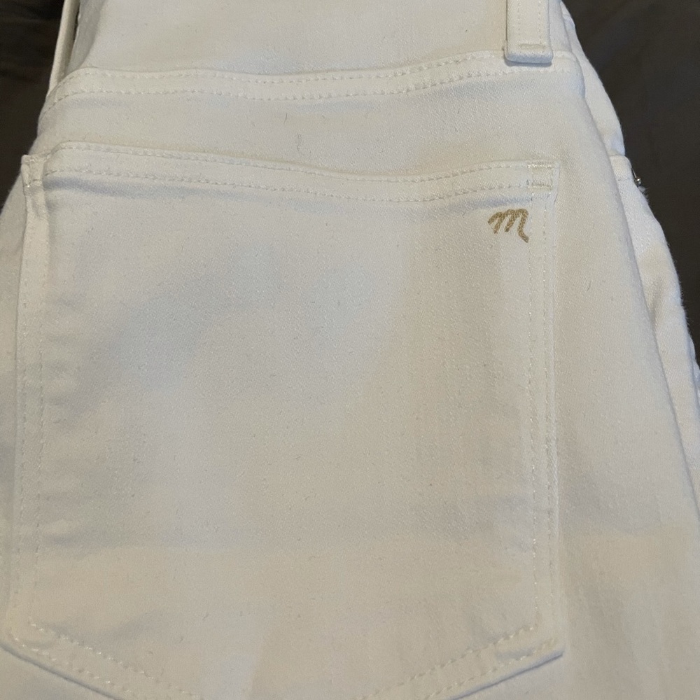 Madewell 10" High-Rise Skinny Crop White Jeans - Picture 6 of 11